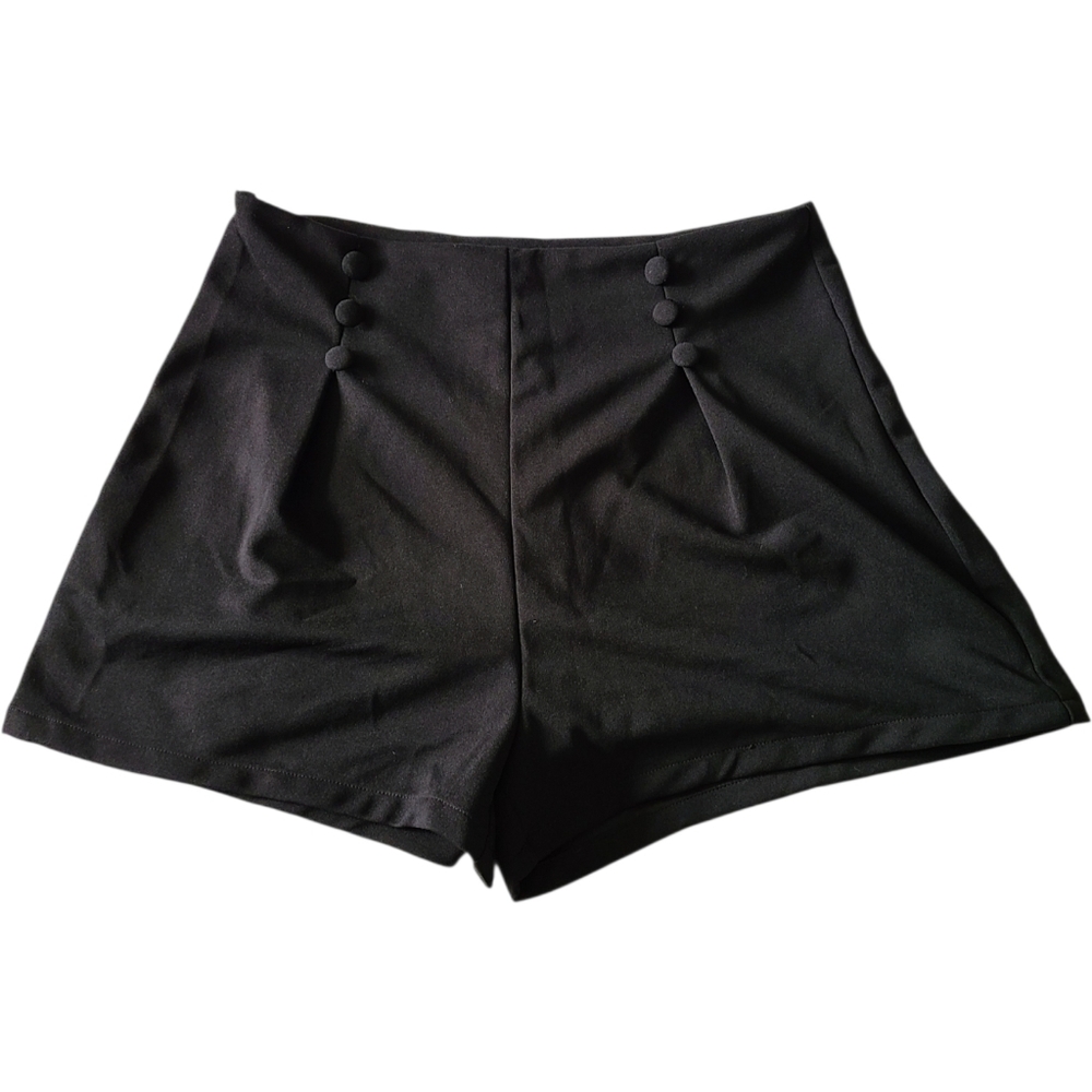 SHEIN | SAILOR TYPE BLACK SHORTS | SIZE LARGE - Picture 2 of 13